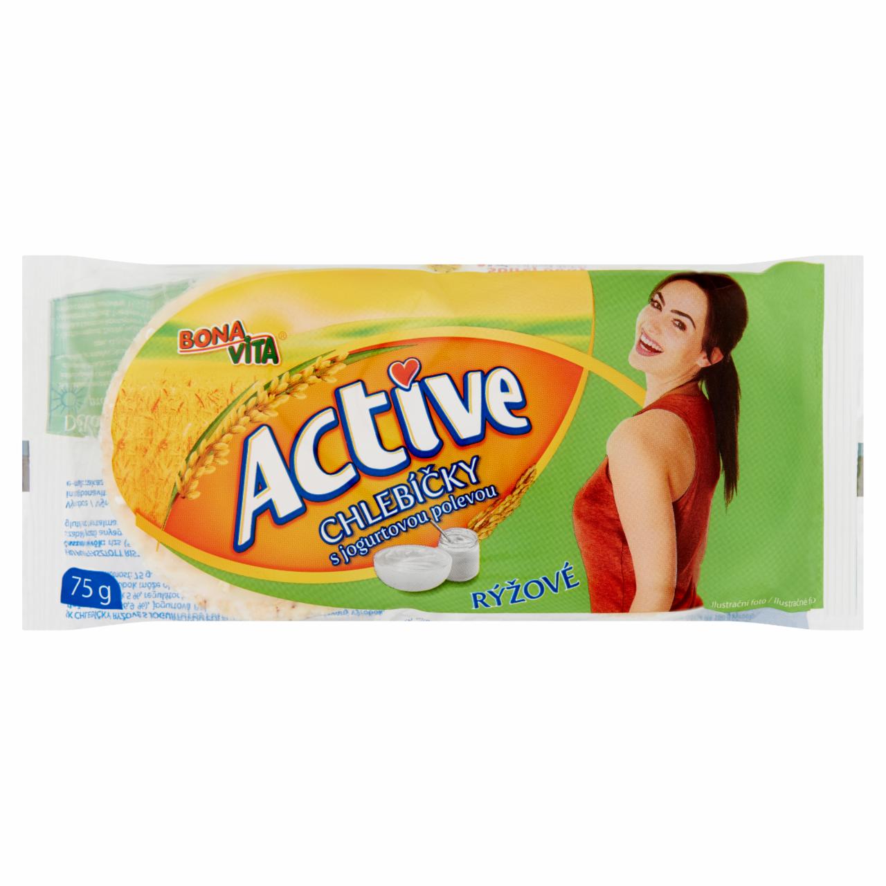 Képek - Bona Vita Active joghurt öntettel félig bevont puffasztott rizsszelet 75 g