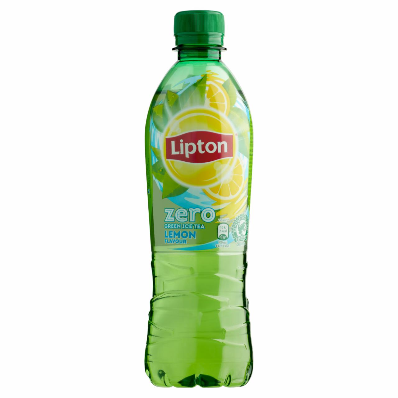 Képek - Lipton Green Ice Tea Zero energiamentes citrom ízű szénsavmentes üdítőital édesítőszerekkel 500 ml