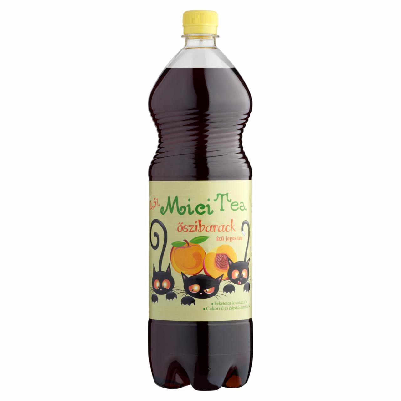 Képek - Mici Tea őszibarack ízű jeges tea cukorral és édesítőszerekkel 1,5 l