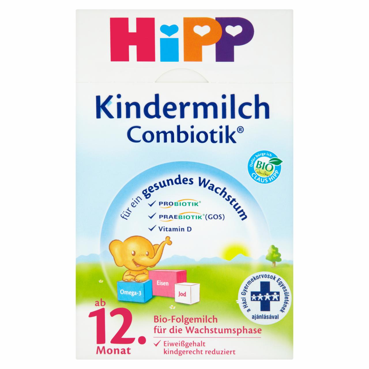 Képek - HiPP BIO Combiotik® tejalapú gyermekital 12 hónapos kortól 600 g