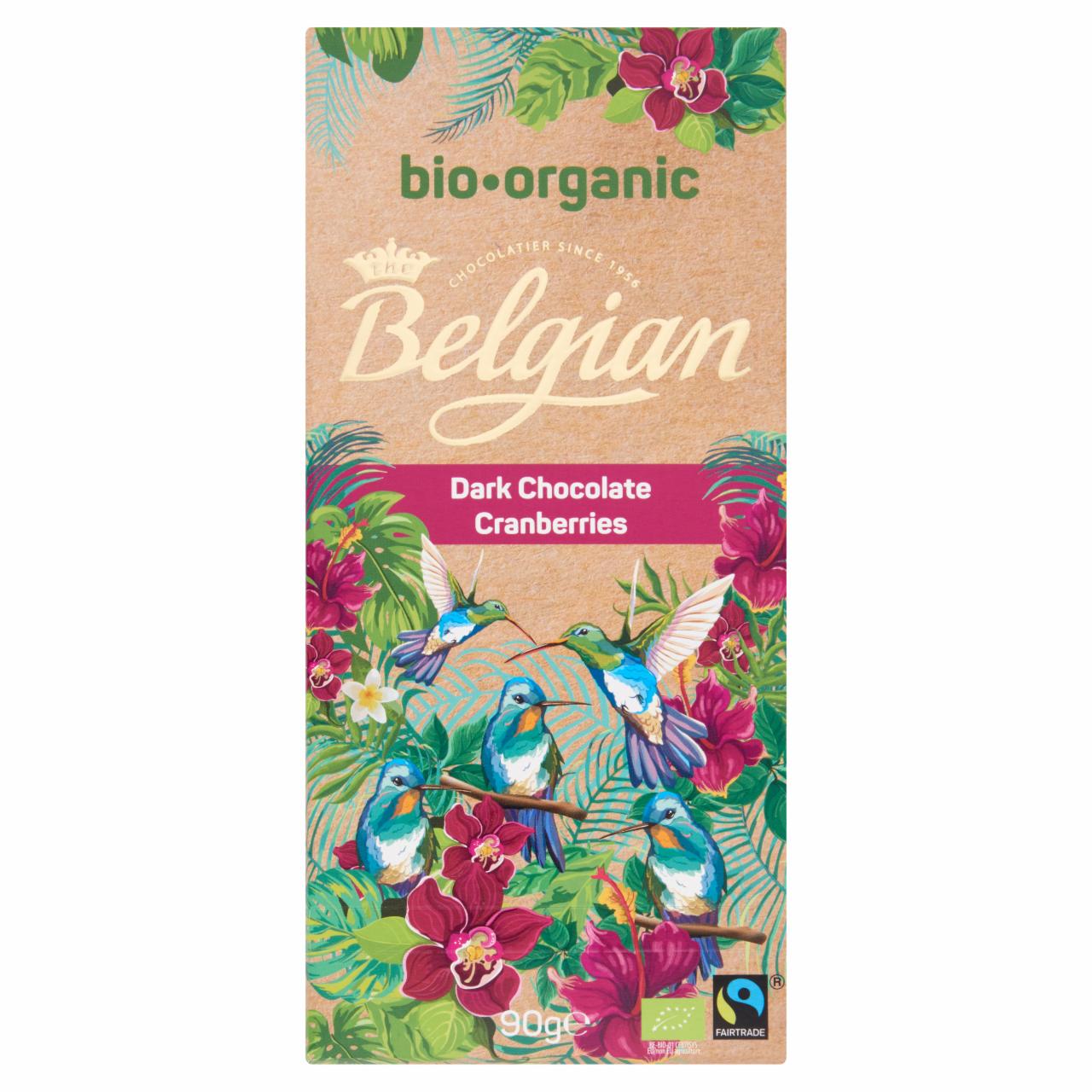 Képek - Belgian BIO vörösáfonyás étcsokoládé 90 g