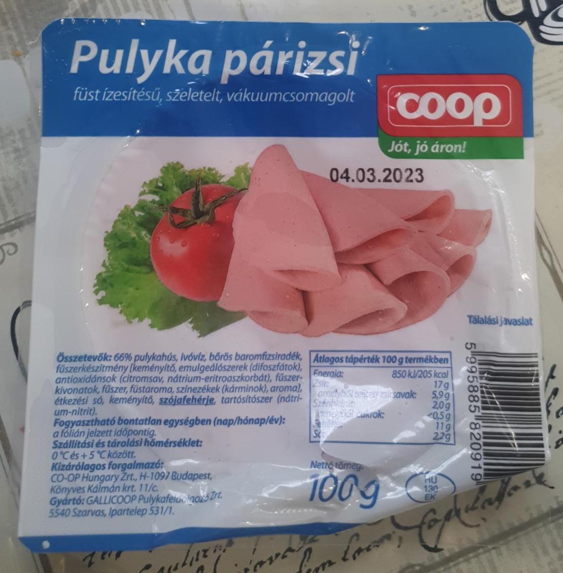 Képek - Pulyka párizsi Coop