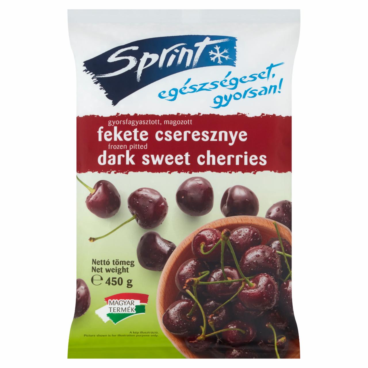 Képek - Sprint gyorsfagyasztott, magozott fekete cseresznye 450 g