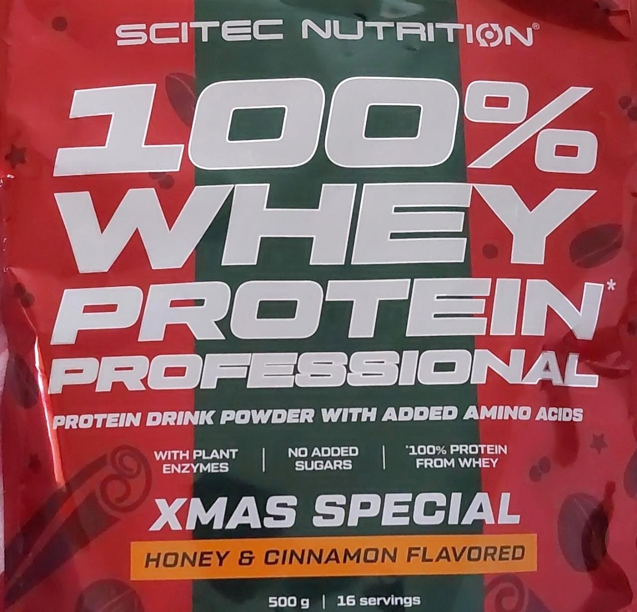 Képek - 100% Whey protein professional Xmas special Honey & cinnamon flavoured Scitec Nutrition