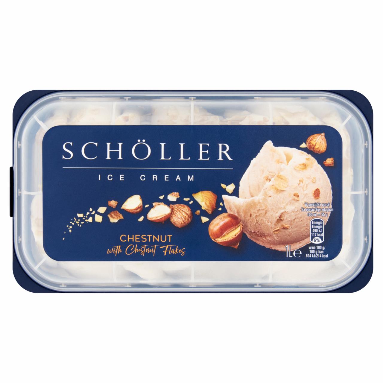 Képek - Schöller gesztenyés jégkrém gesztenyepehellyel 1 l