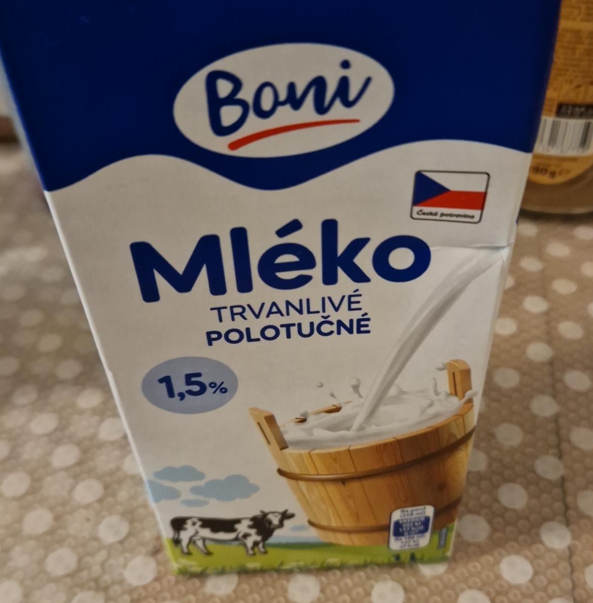 Képek - Mléko trvanlivé polotučné Boni