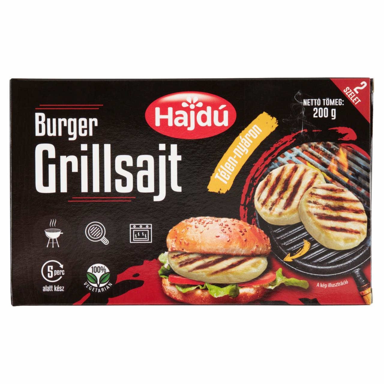 Képek - Hajdú burger grillsajt 2 szelet 200 g