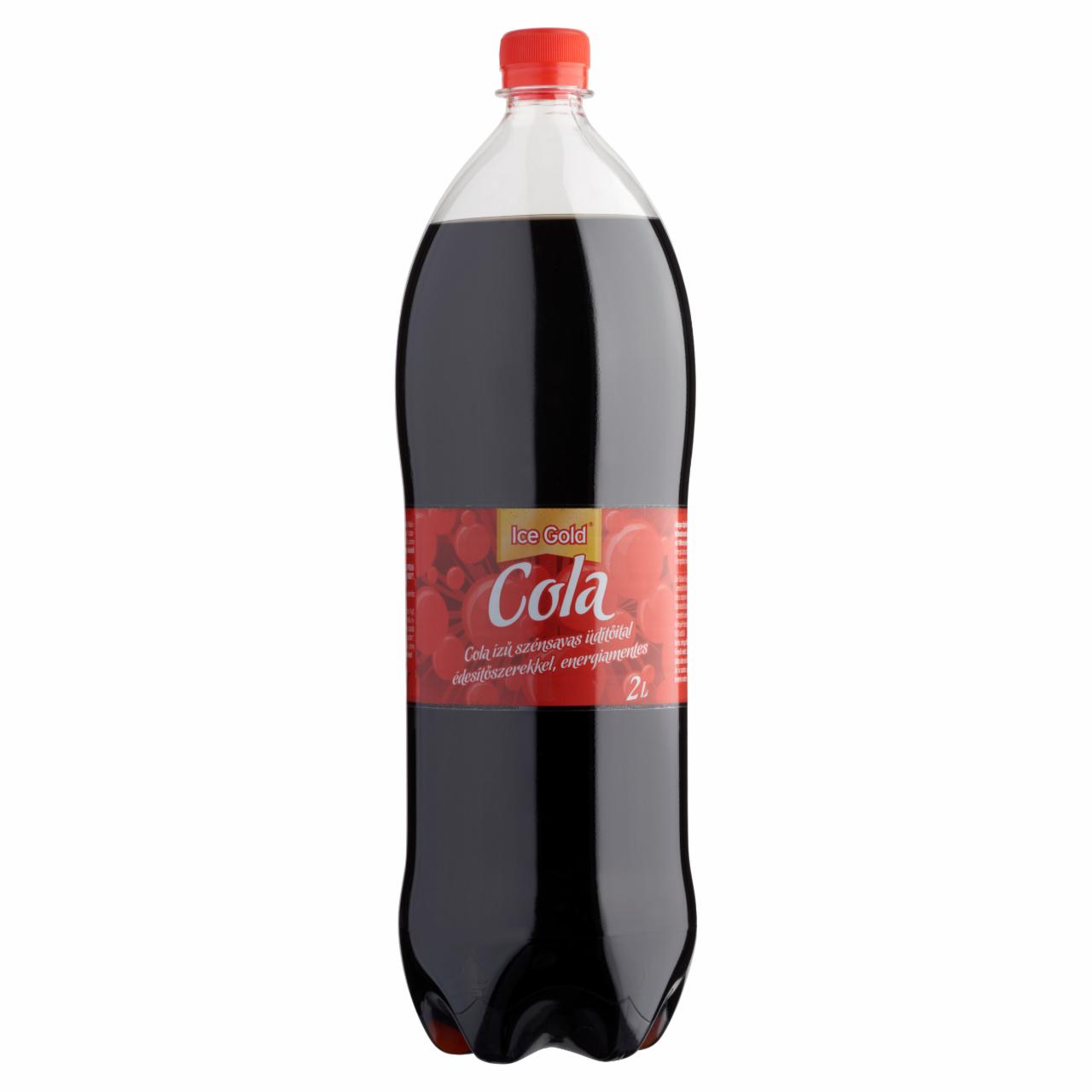 Képek - Ice Gold energiamentes cola ízű szénsavas üdítőital édesítőszerekkel 2 l