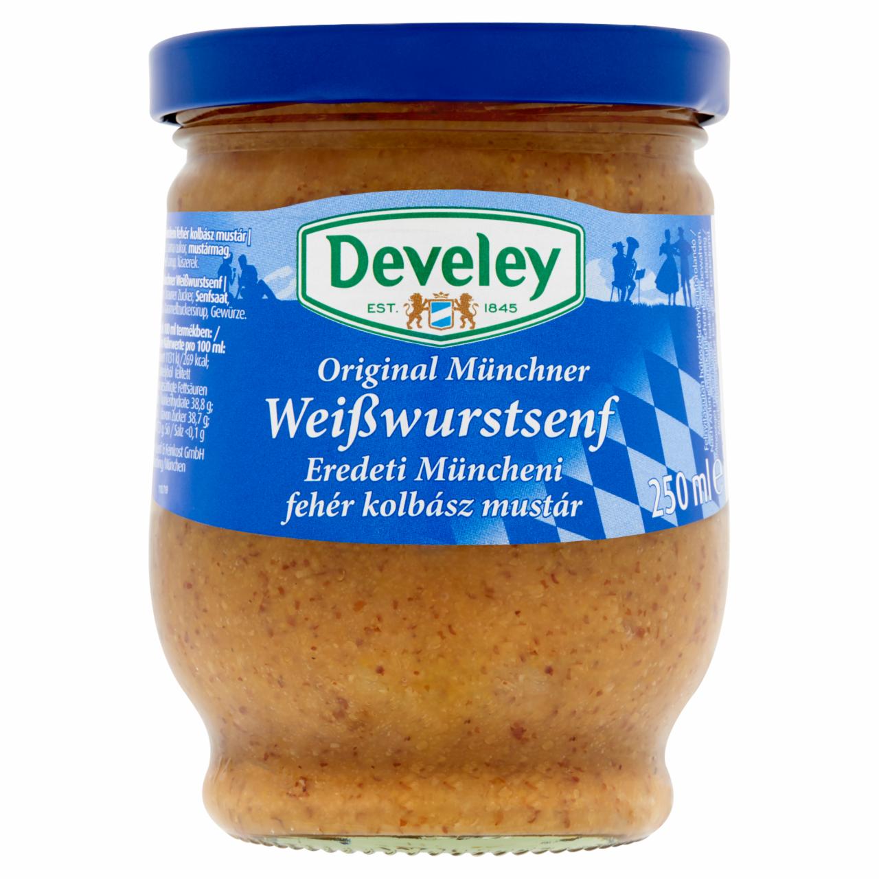 Képek - Develey eredeti müncheni fehér kolbász mustár 250 ml