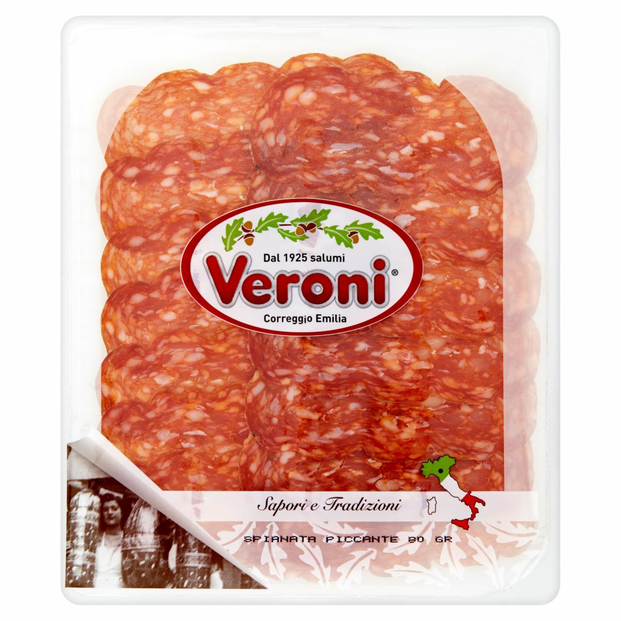 Képek - Veroni Spianata Piccante szeletelt szalámi 80 g