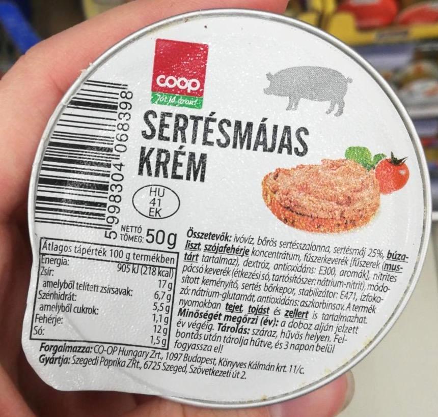 Képek - Sertésmájas krém Coop