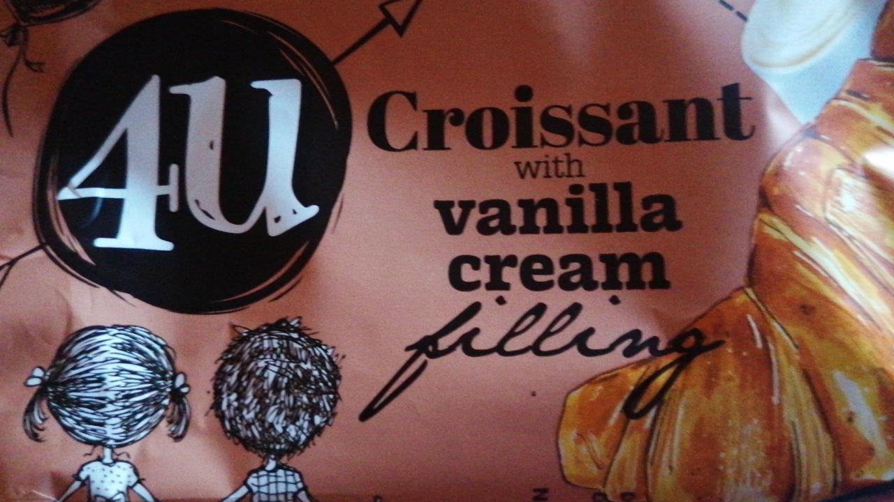 Képek - 4U croissant vanília krémmel 50 g