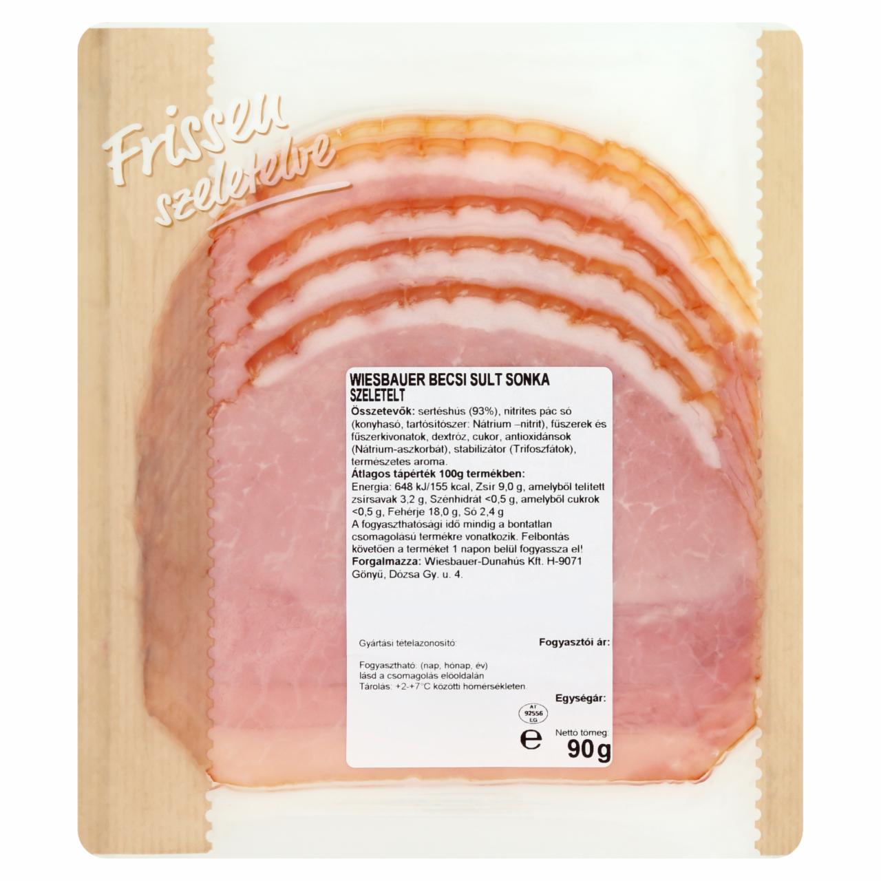 Képek - Wiesbauer szeletelt bécsi sült sonka 90 g