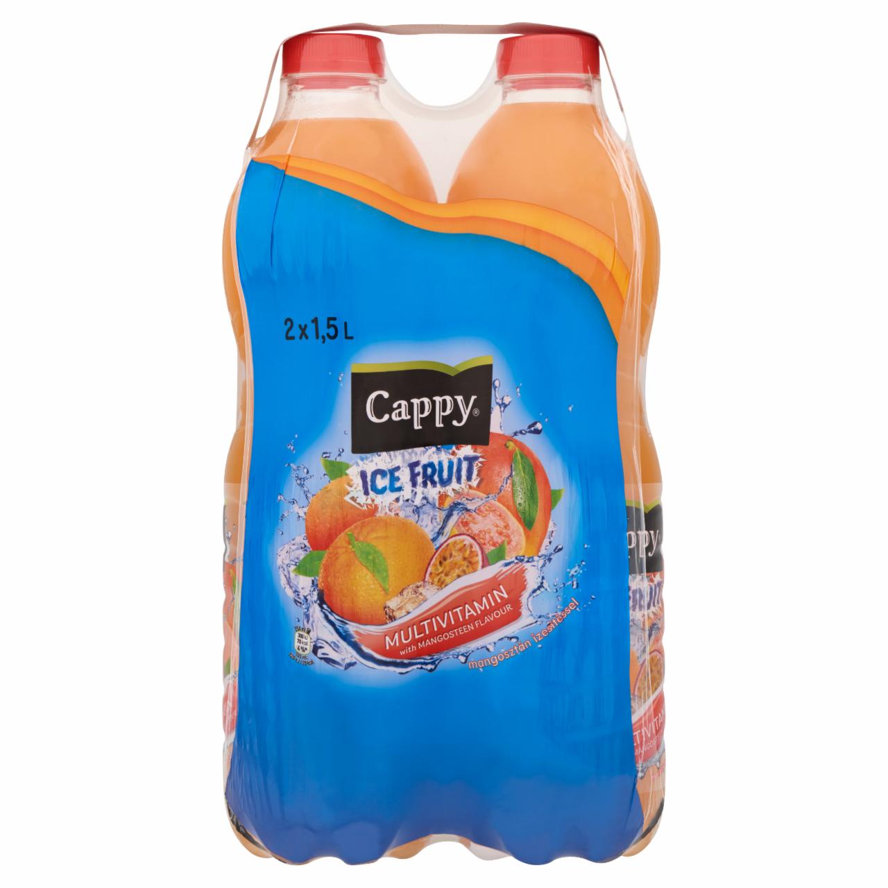 Képek - Cappy Ice Fruit Multivitamin szénsavmentes vegyesgyümölcs ital mangosztán ízesítéssel 2 x 1,5 l