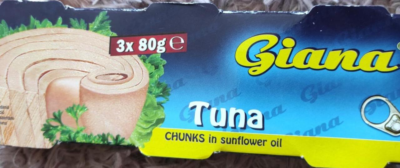 Képek - Giana tonhal darabok napraforgóolajban 3 x 80 g