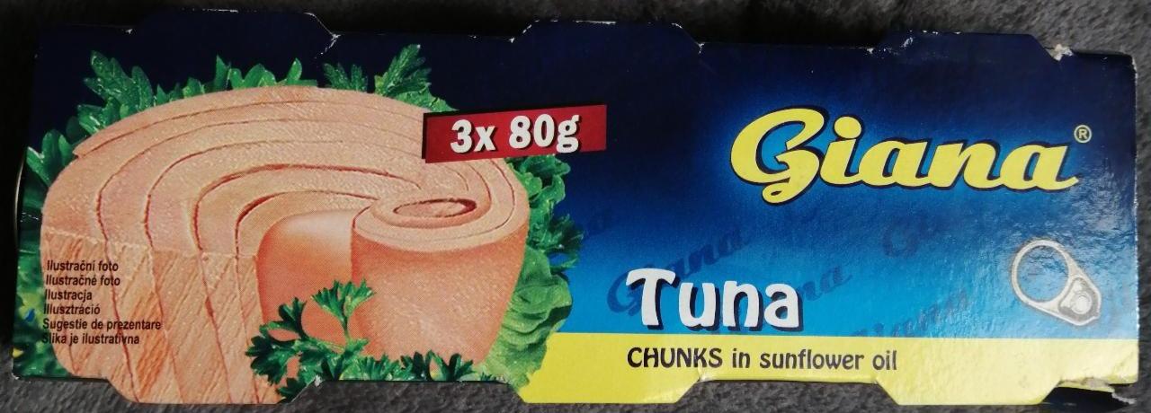 Képek - Giana tonhal darabok napraforgóolajban 3 x 80 g