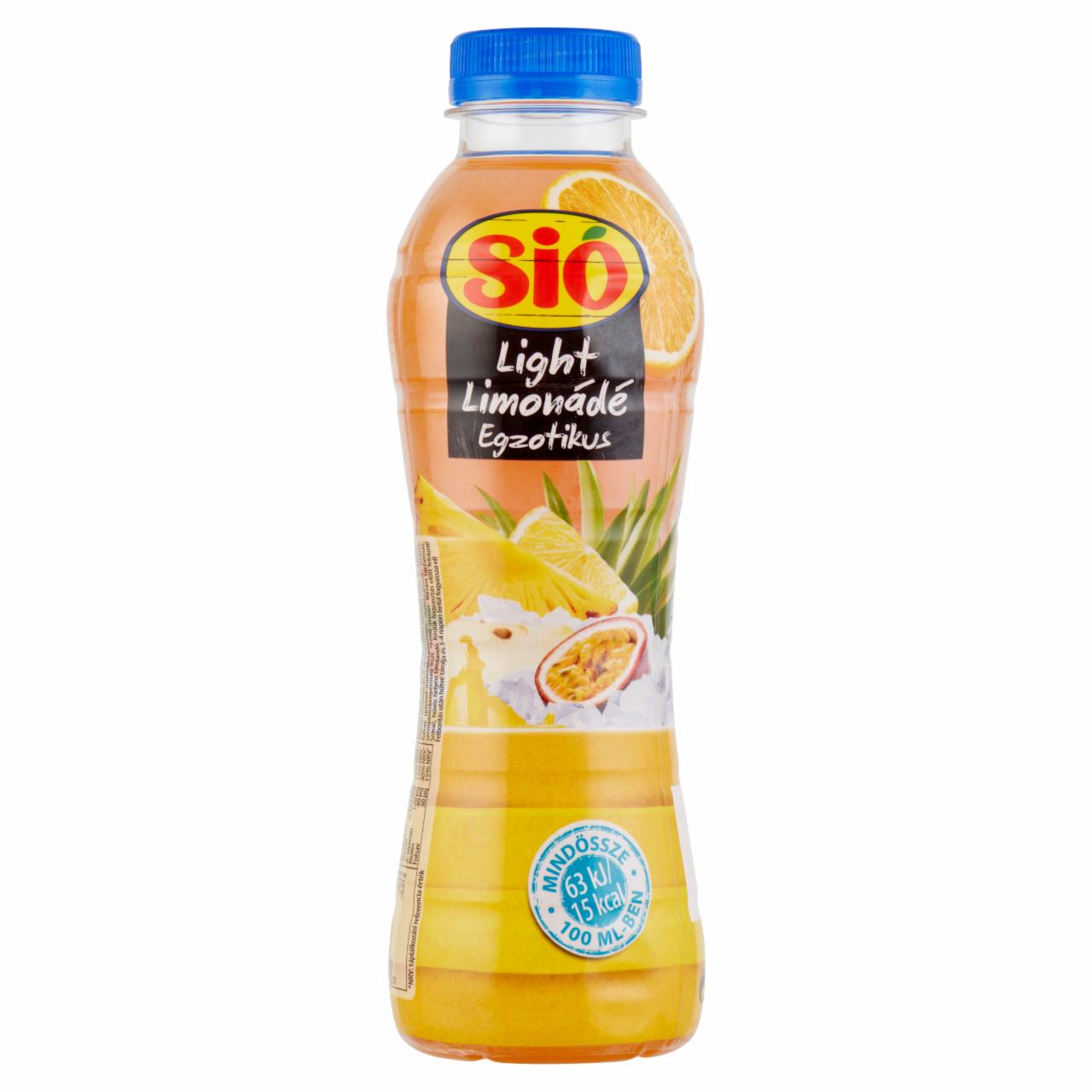 Képek - Sió Light limonádé energiaszegény vegyesgyümölcs üdítőital cukorral, édesítőszerekkel 0,5 l