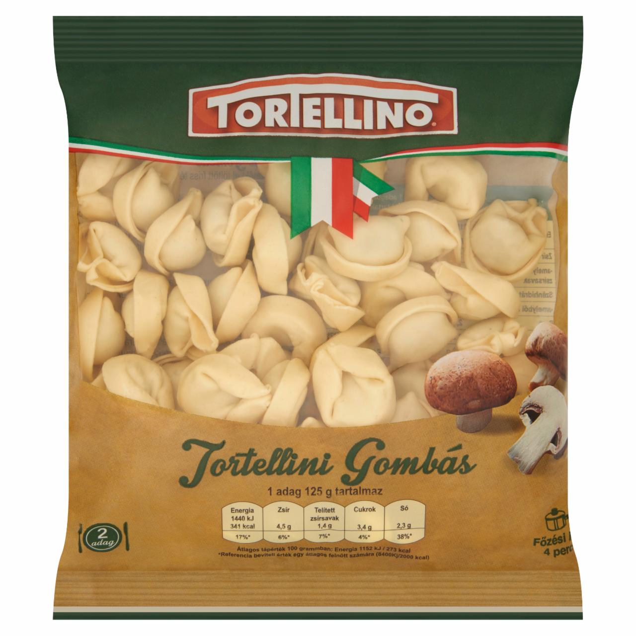 Képek - Tortellino Tortellini gombás töltelékkel töltött friss tészta 250 g