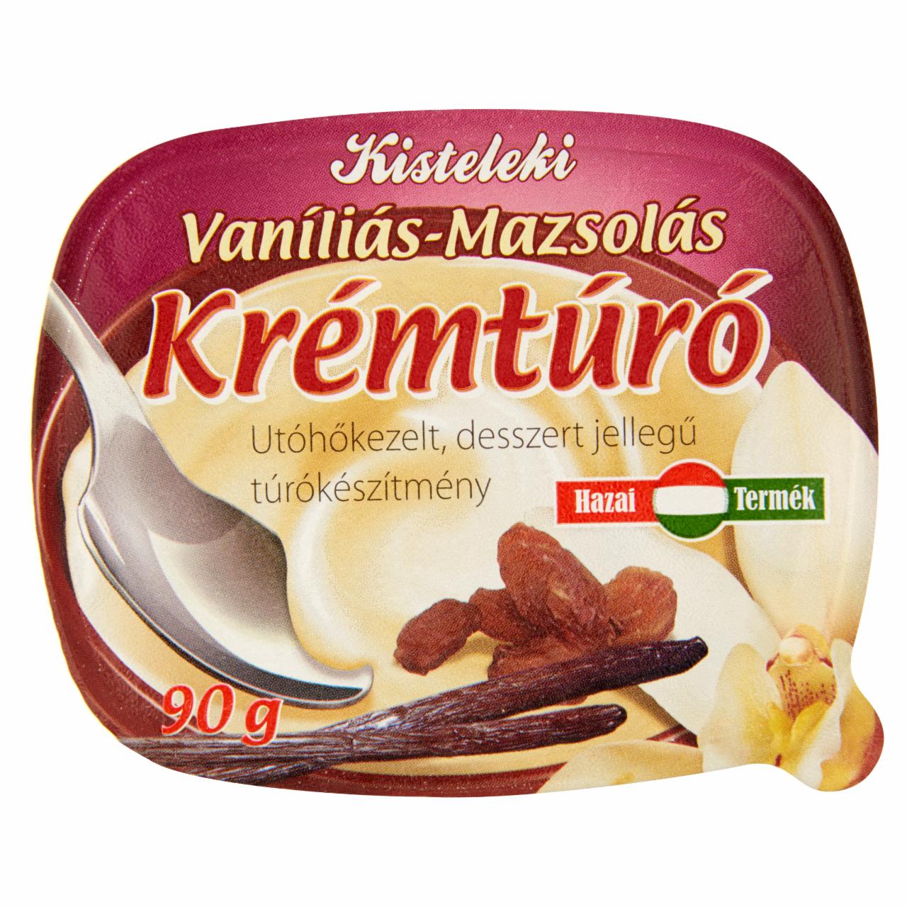 Képek - Kisteleki vaníliás-mazsolás krémtúró 90 g