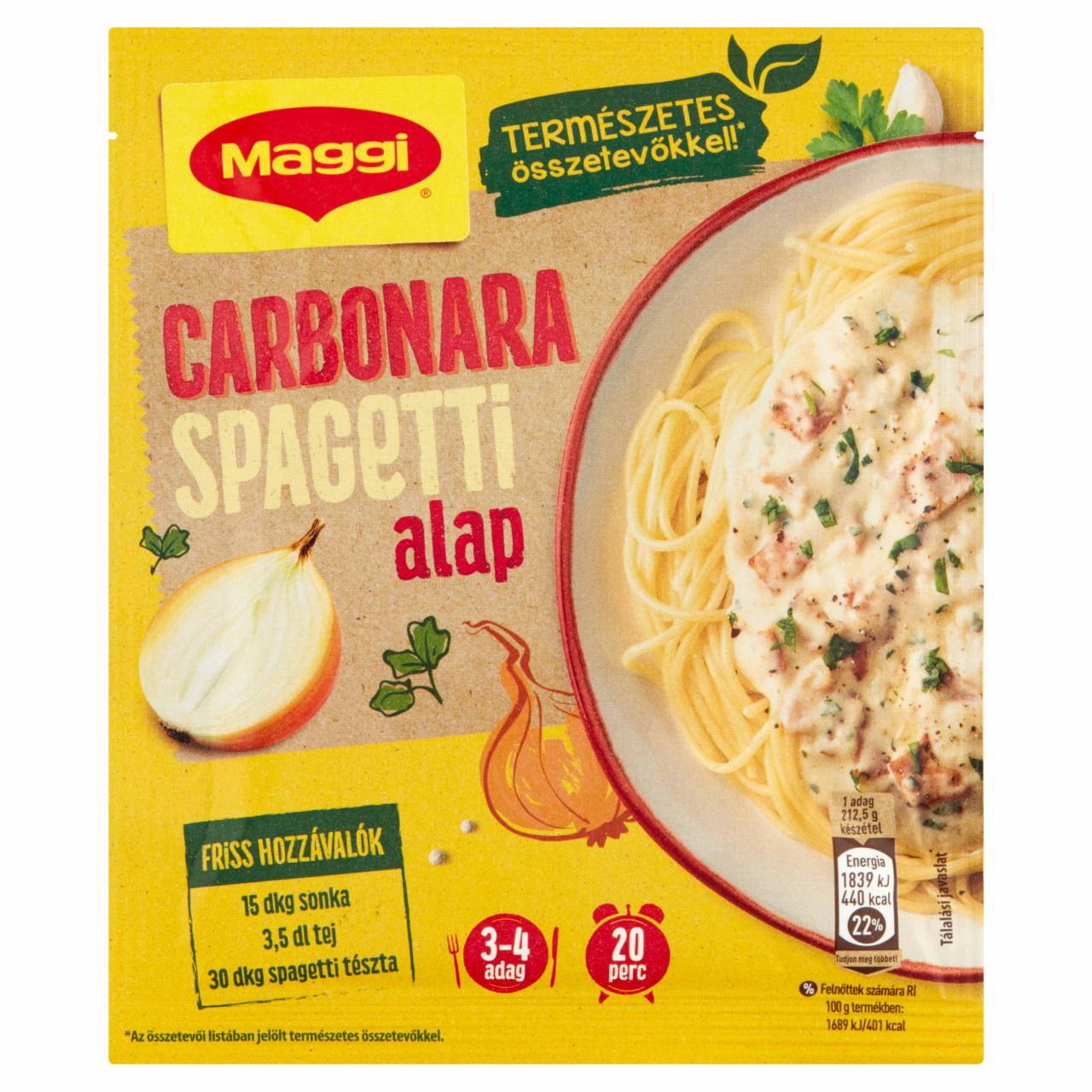 Képek - Maggi Carbonara spagetti alap 30 g