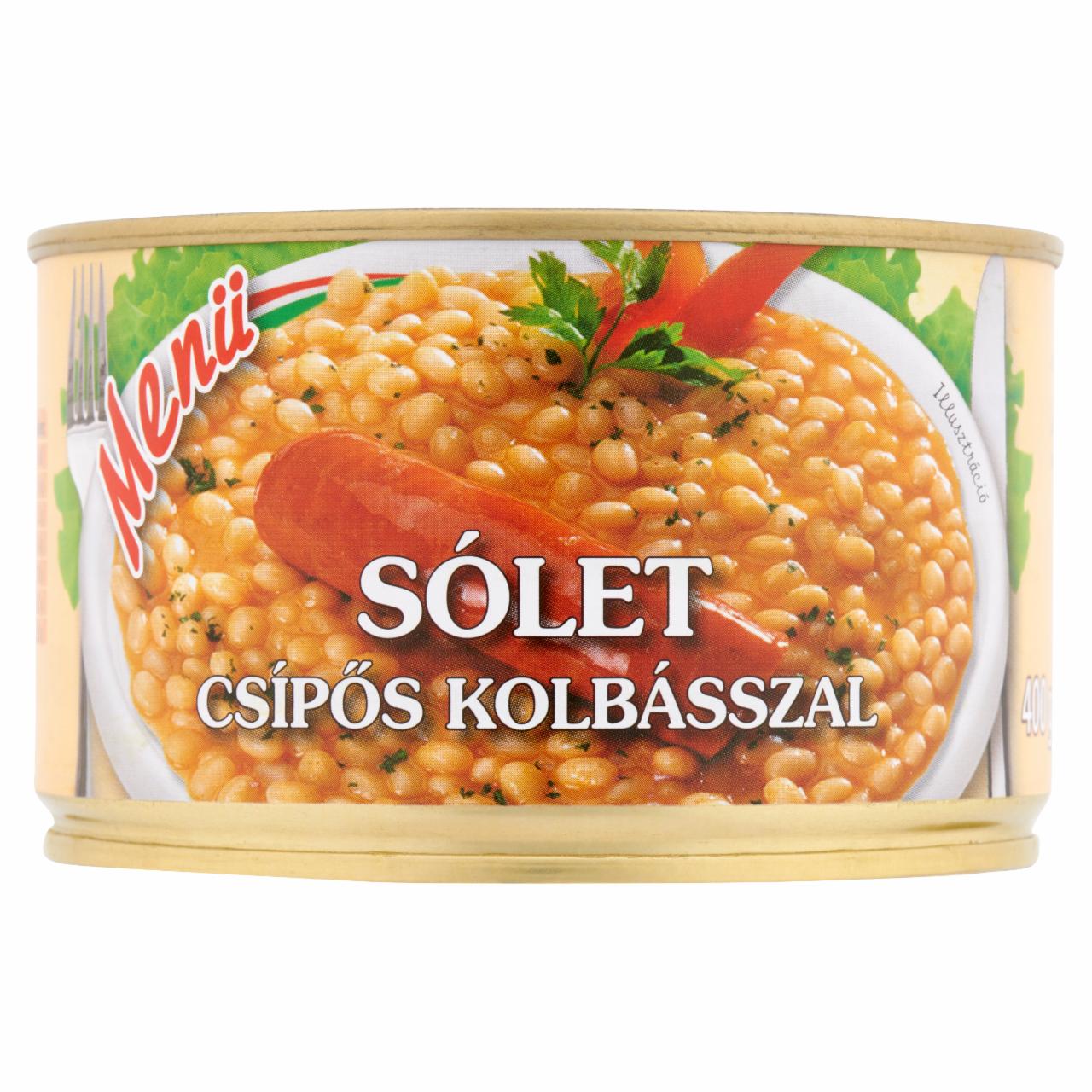 Képek - Menü sólet csípős kolbásszal 400 g