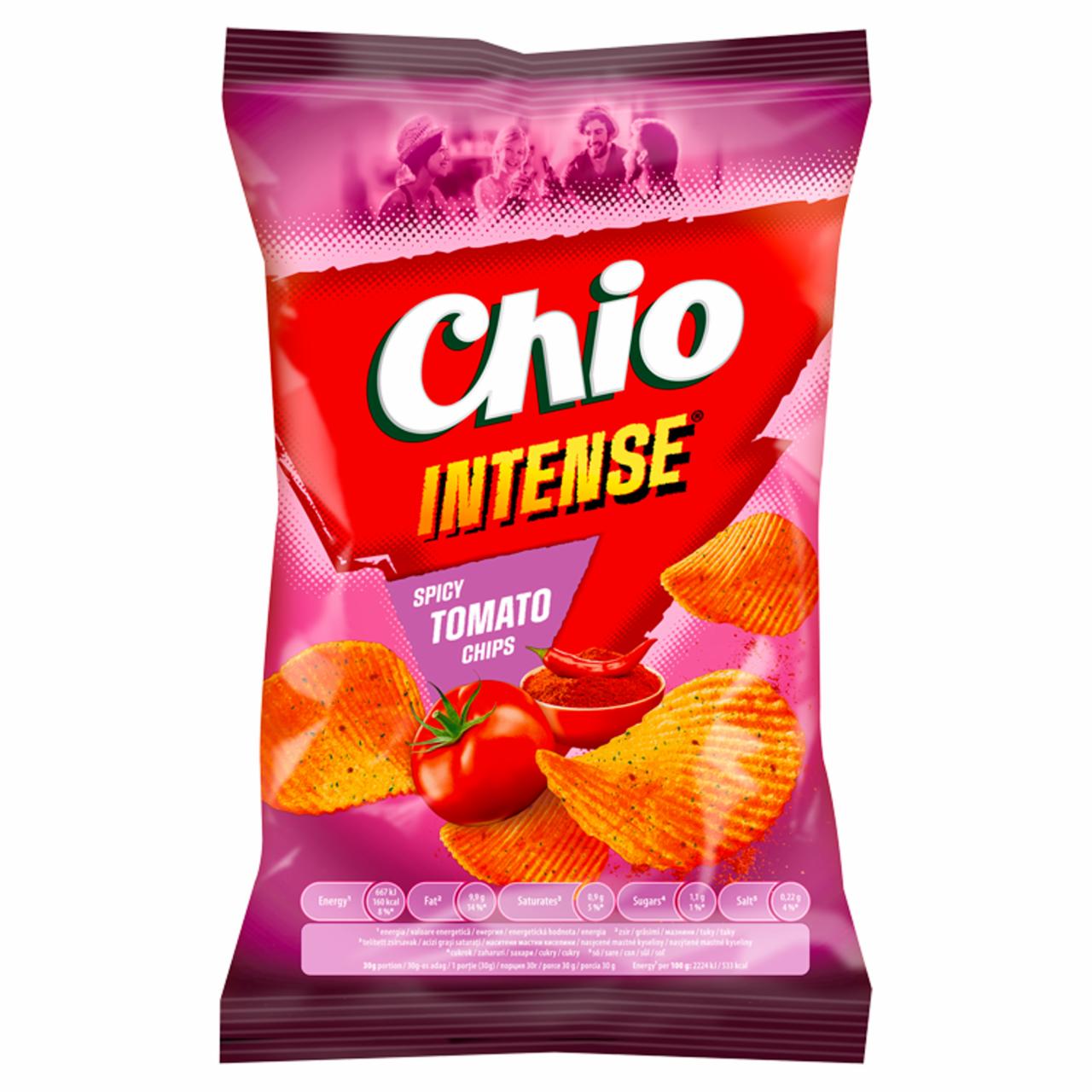 Képek - Chio Intense paradicsom, chili és bors ízű burgonyachips 55 g