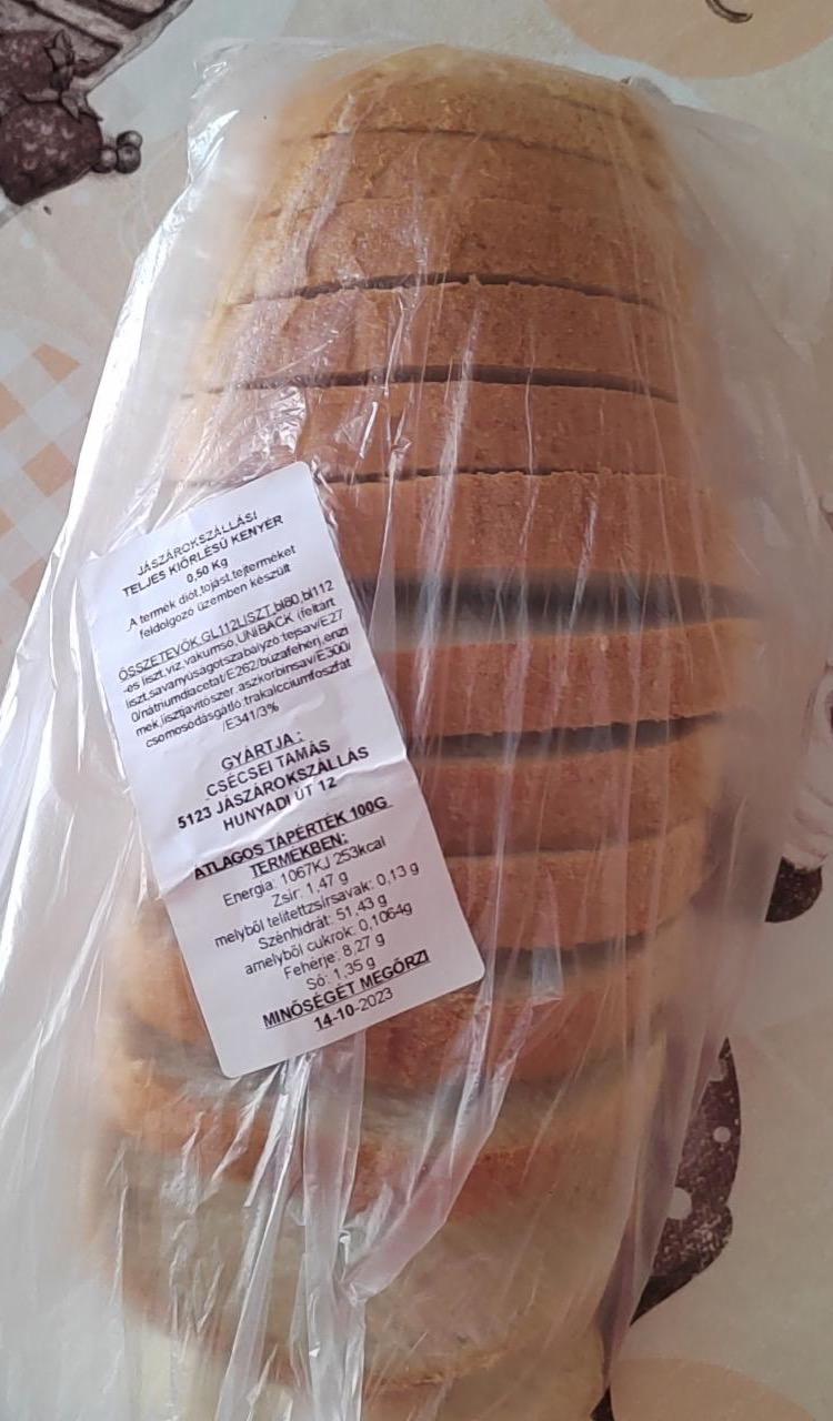 Képek - Jászárokszállási teljes kiőrlésű kenyér Spar