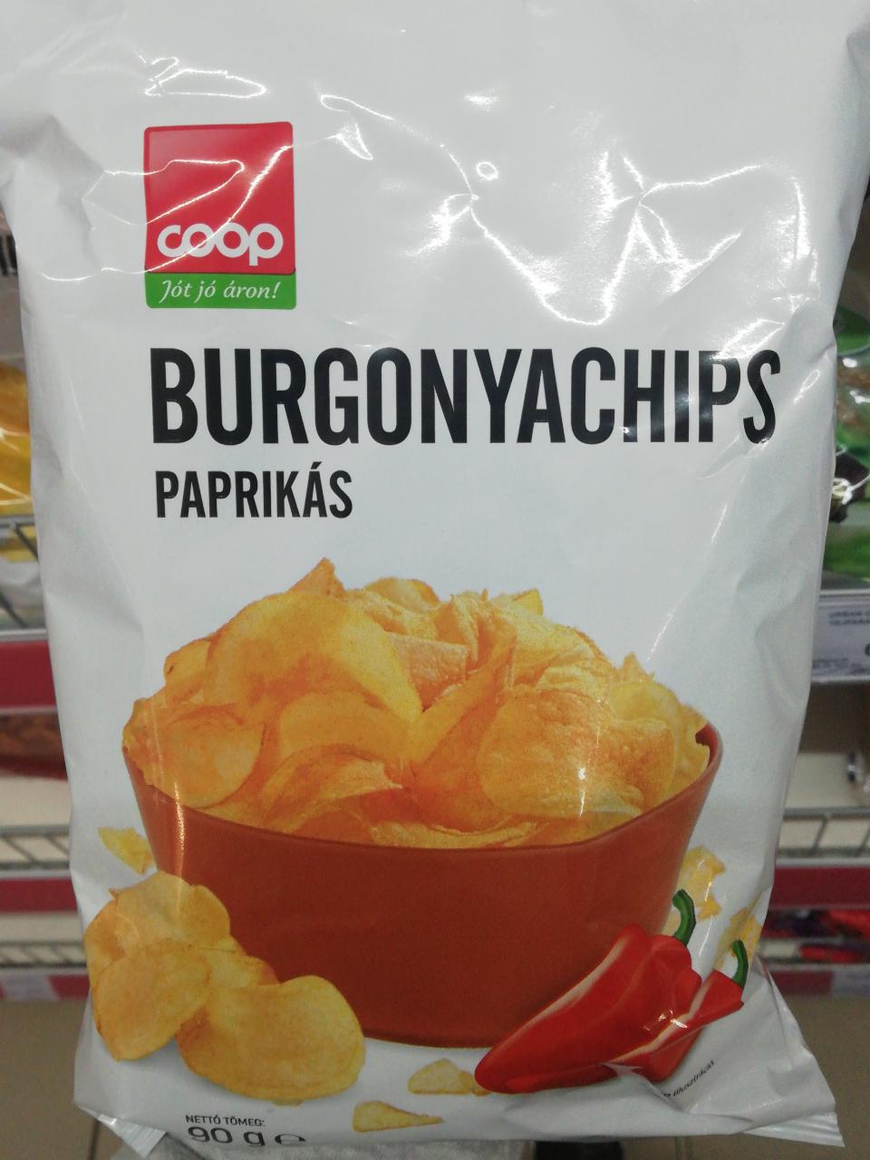 Képek - Paprikás burgonyachips Coop