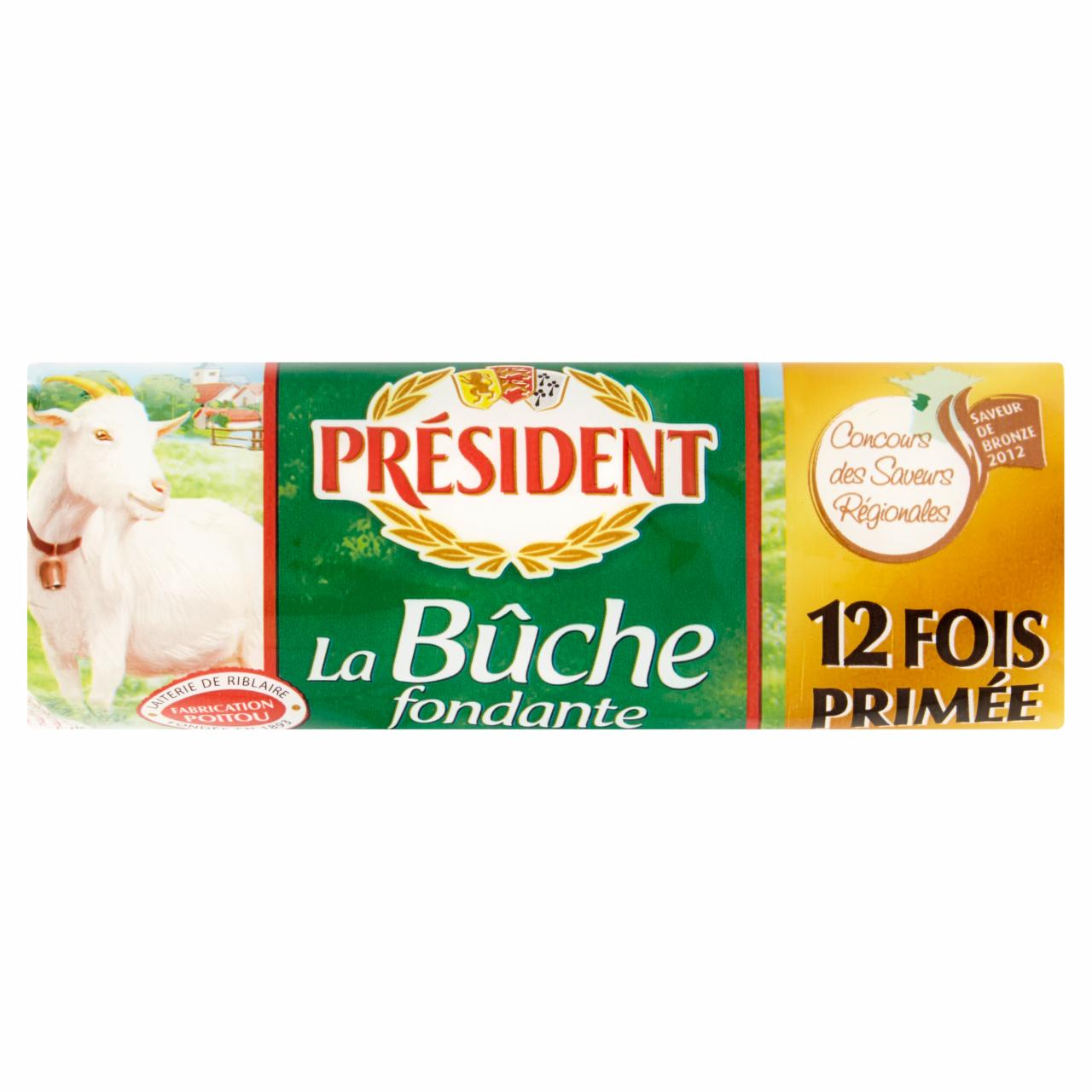 Képek - Président La Buche zsíros, lágy kecskesajt 180 g
