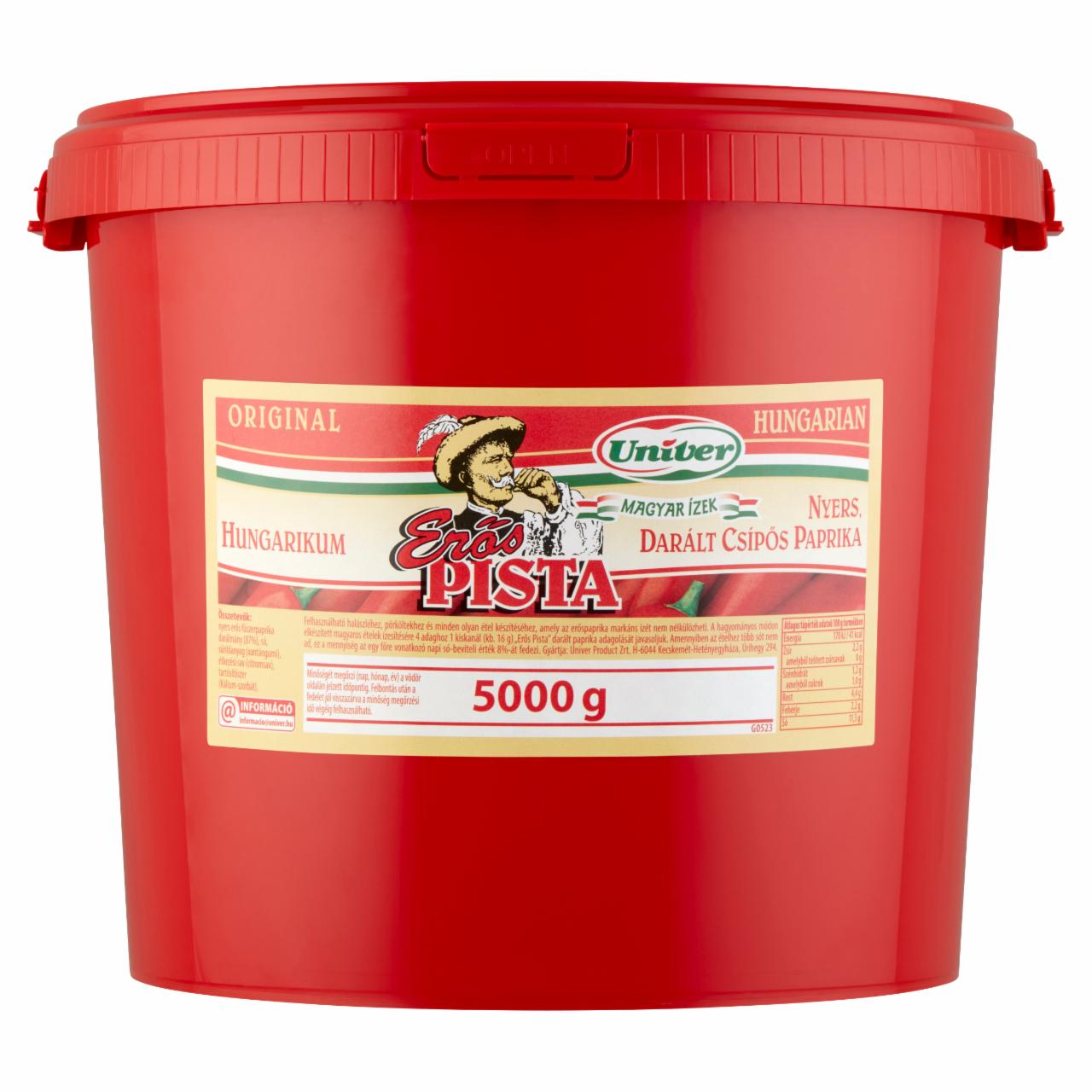 Képek - Univer Magyar Ízek Erős Pista nyers darált csípős paprika 5000 g