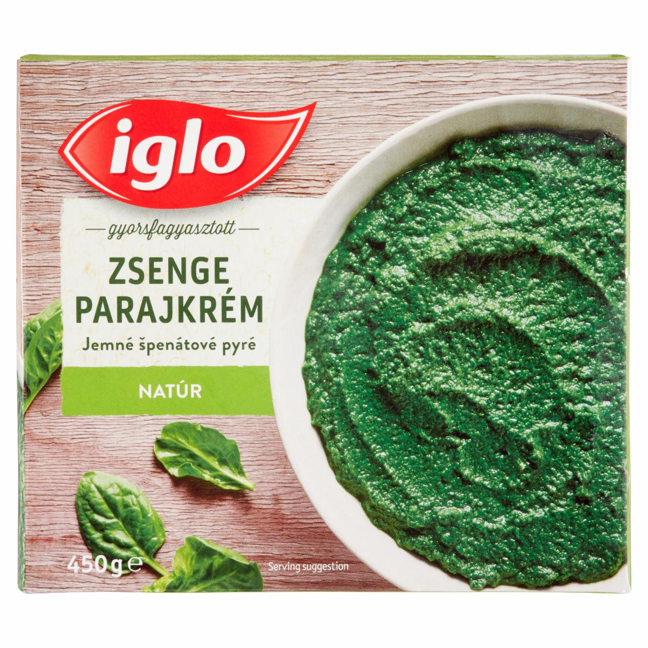 Képek - Iglo gyorsfagyasztott natúr zsenge parajkrém 450 g