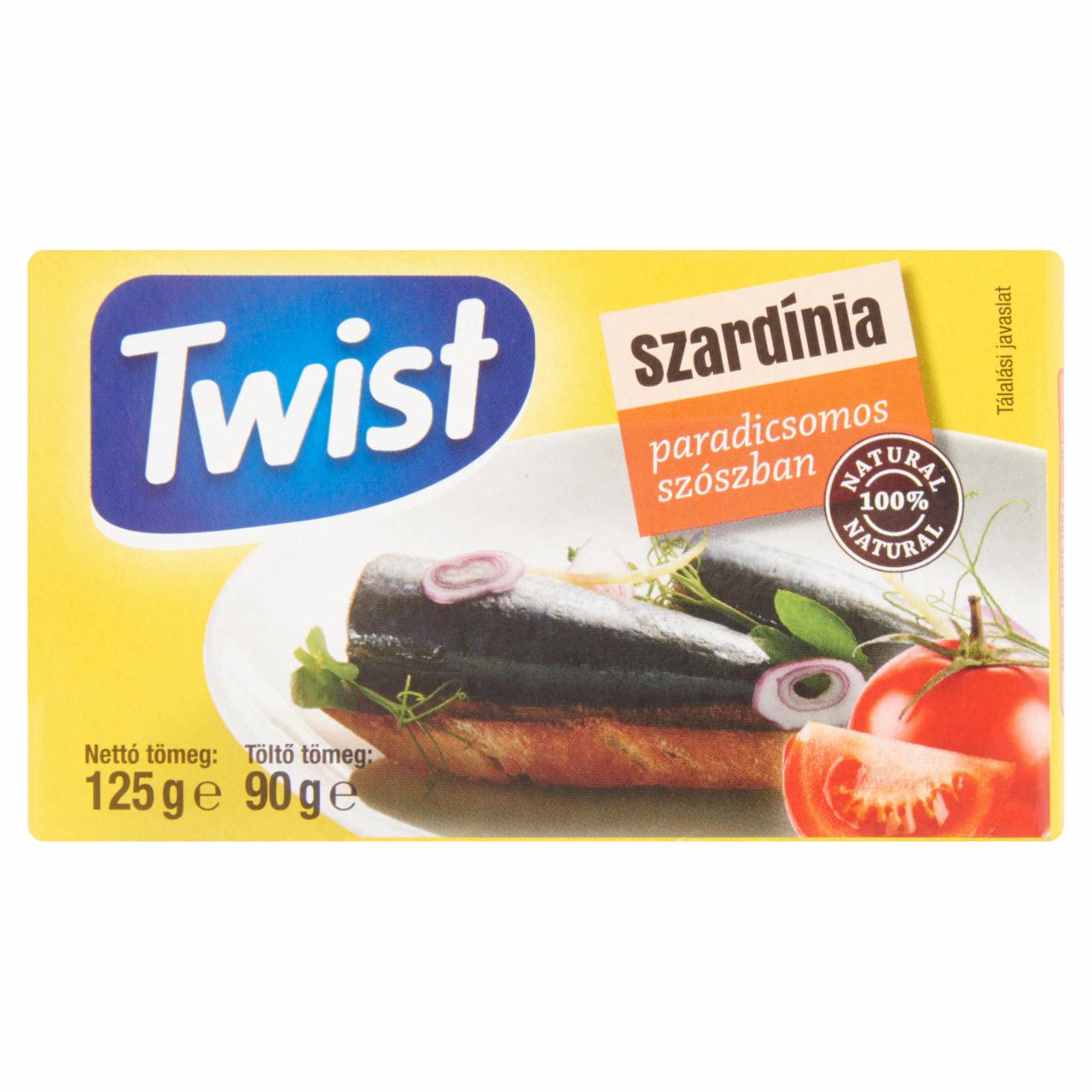 Képek - Twist szardínia paradicsomos szószban 125 g