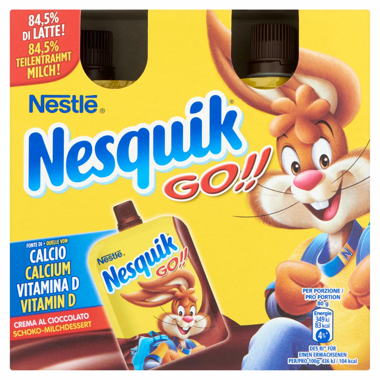Képek - Nesquik Go!! csokoládés krémdesszert 4 x 80 g