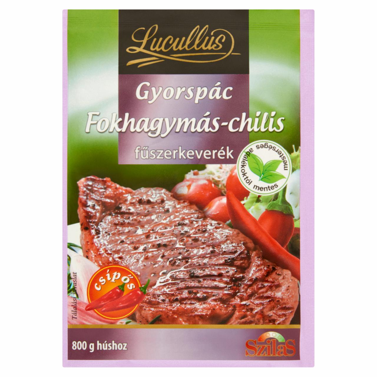 Képek - Lucullus fokhagymás-chilis gyorspác fűszerkeverék 35 g