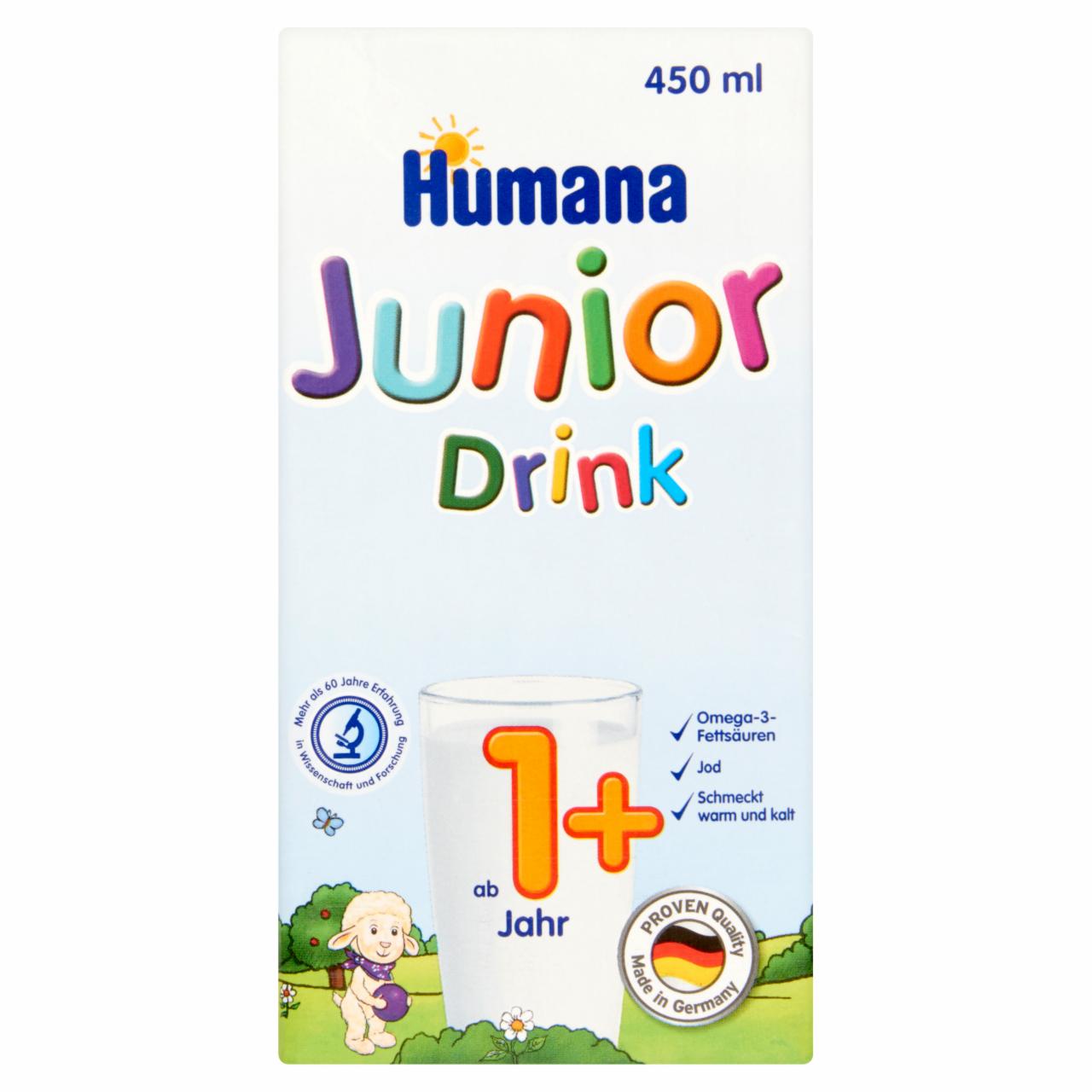 Képek - Humana Junior Drink vanília ízű tejital 12 hónapos kortól 450 ml