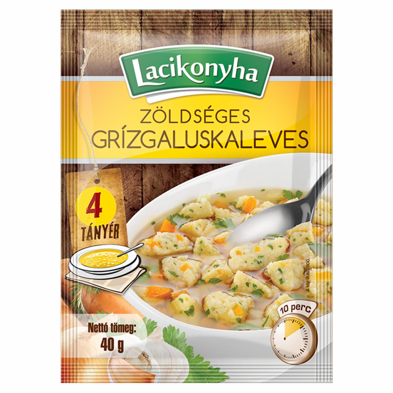 Képek - Lacikonyha zöldséges grízgaluskaleves 40 g