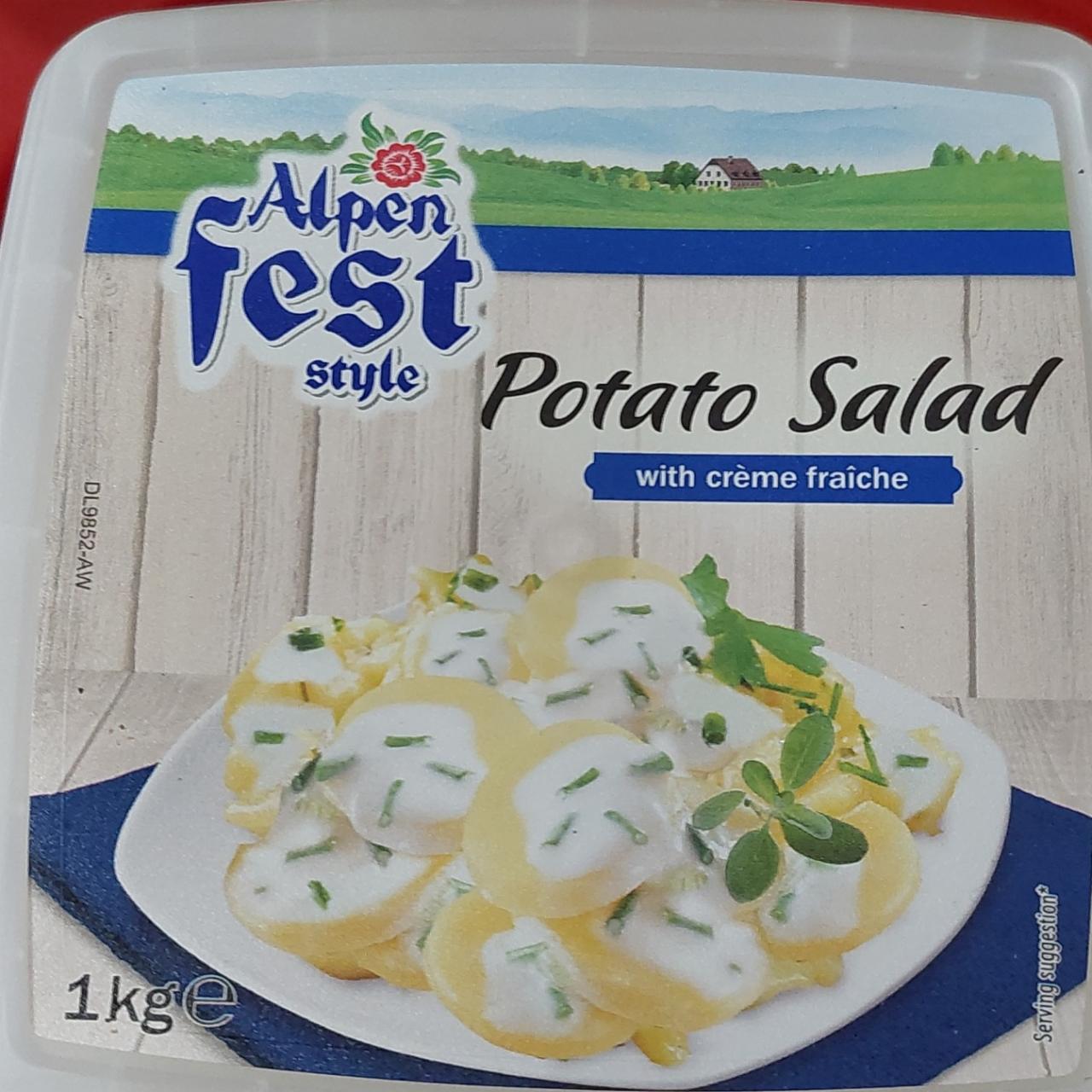 Képek - Potato salad with creme fraiche Alpen Fest