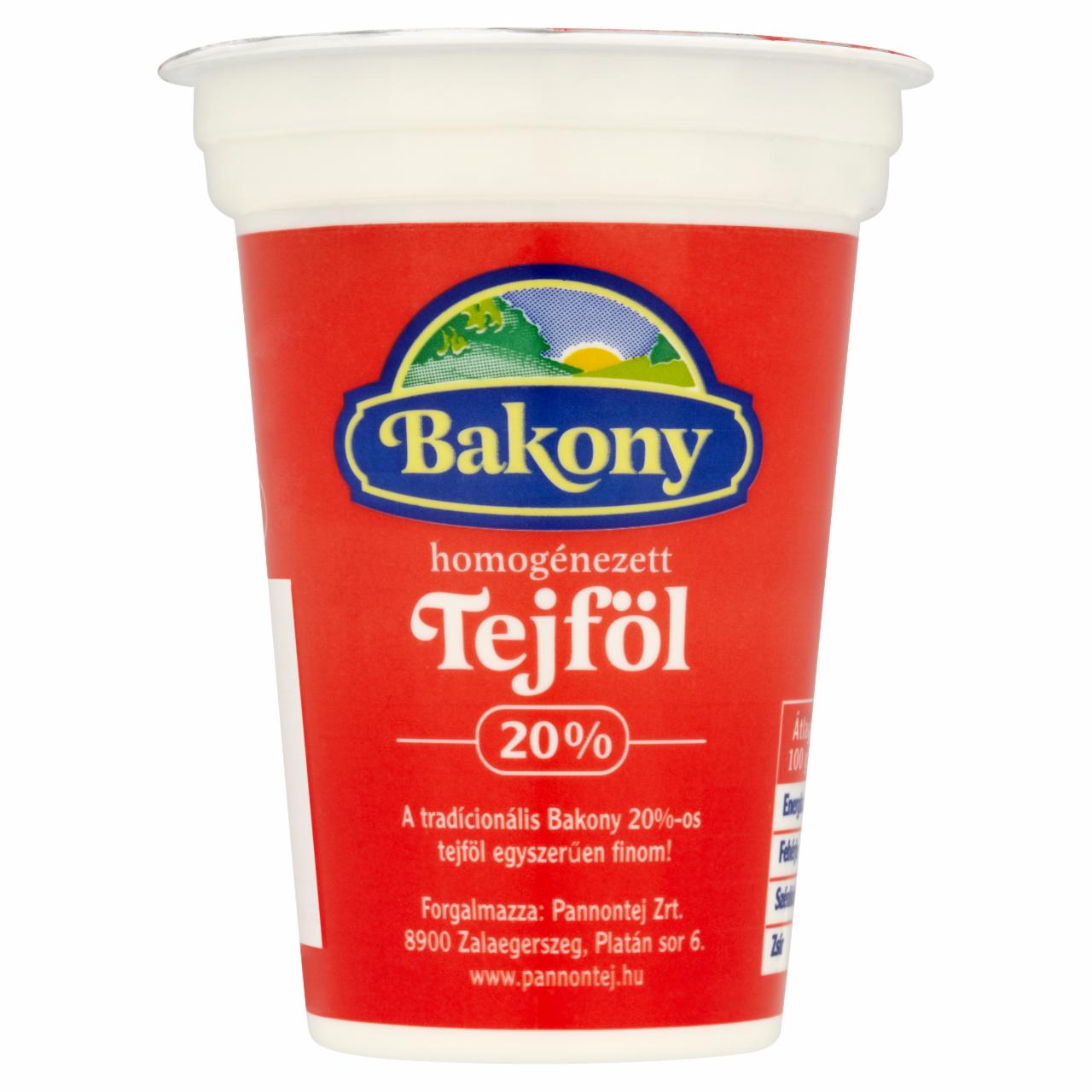Képek - Bakony tejföl 20% 175 g
