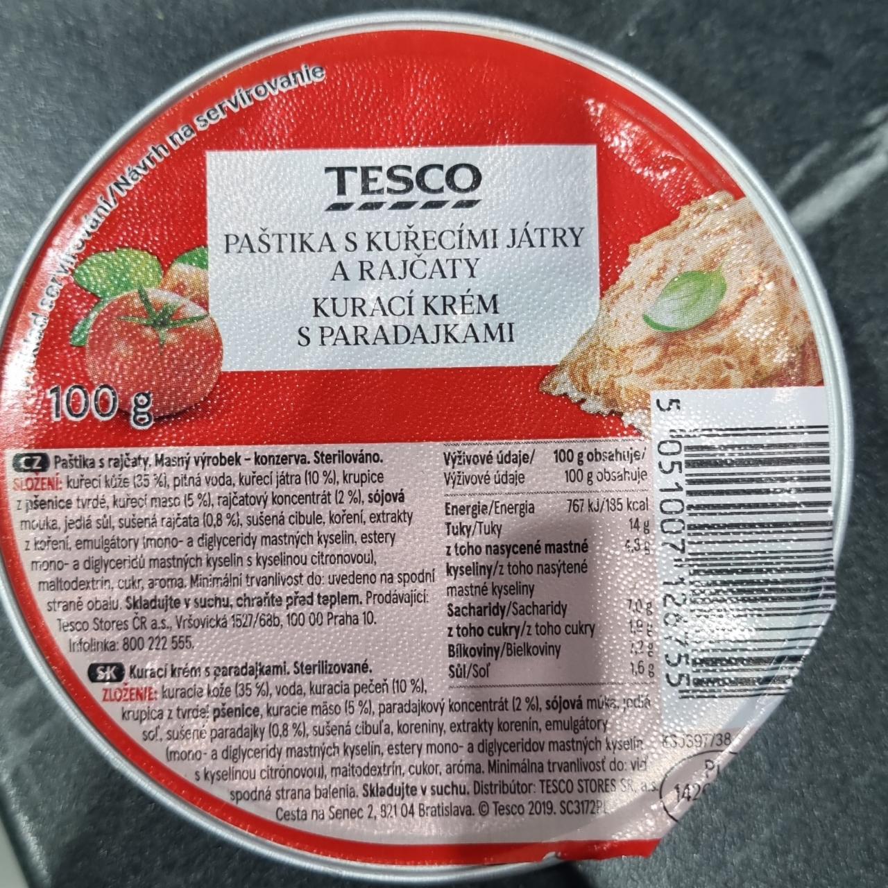 Képek - Kurací krém s paradajkami Tesco