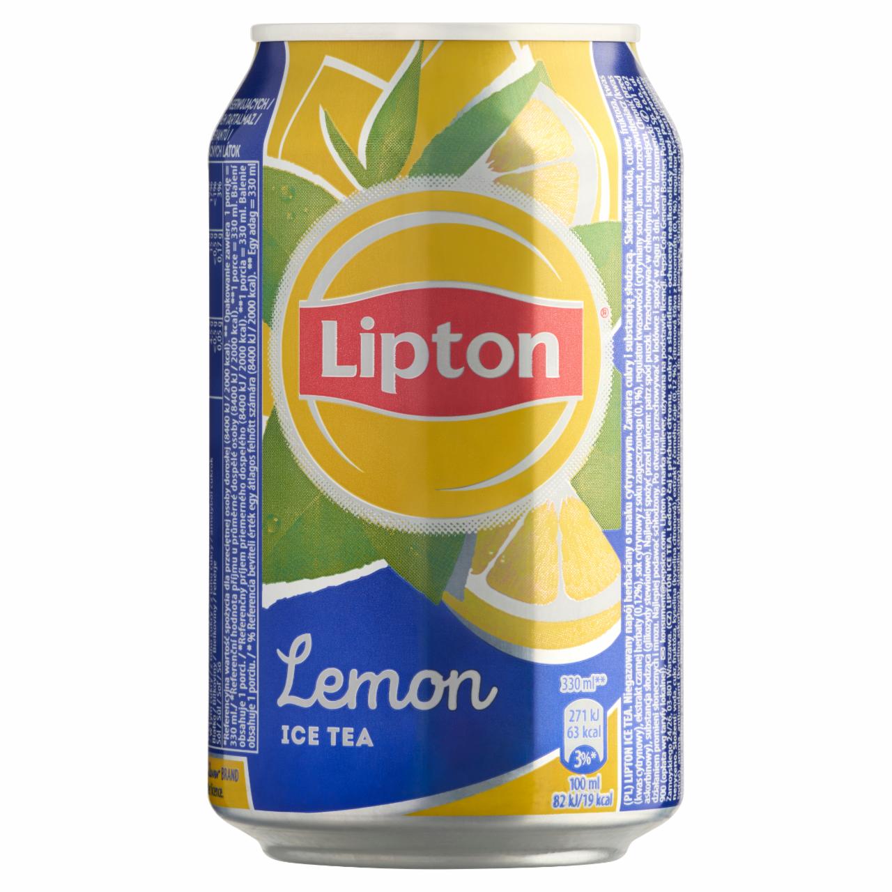 Képek - Lipton Ice Tea citromízű szénsavmentes üdítőital cukorral és édesítőszerrel 330 ml