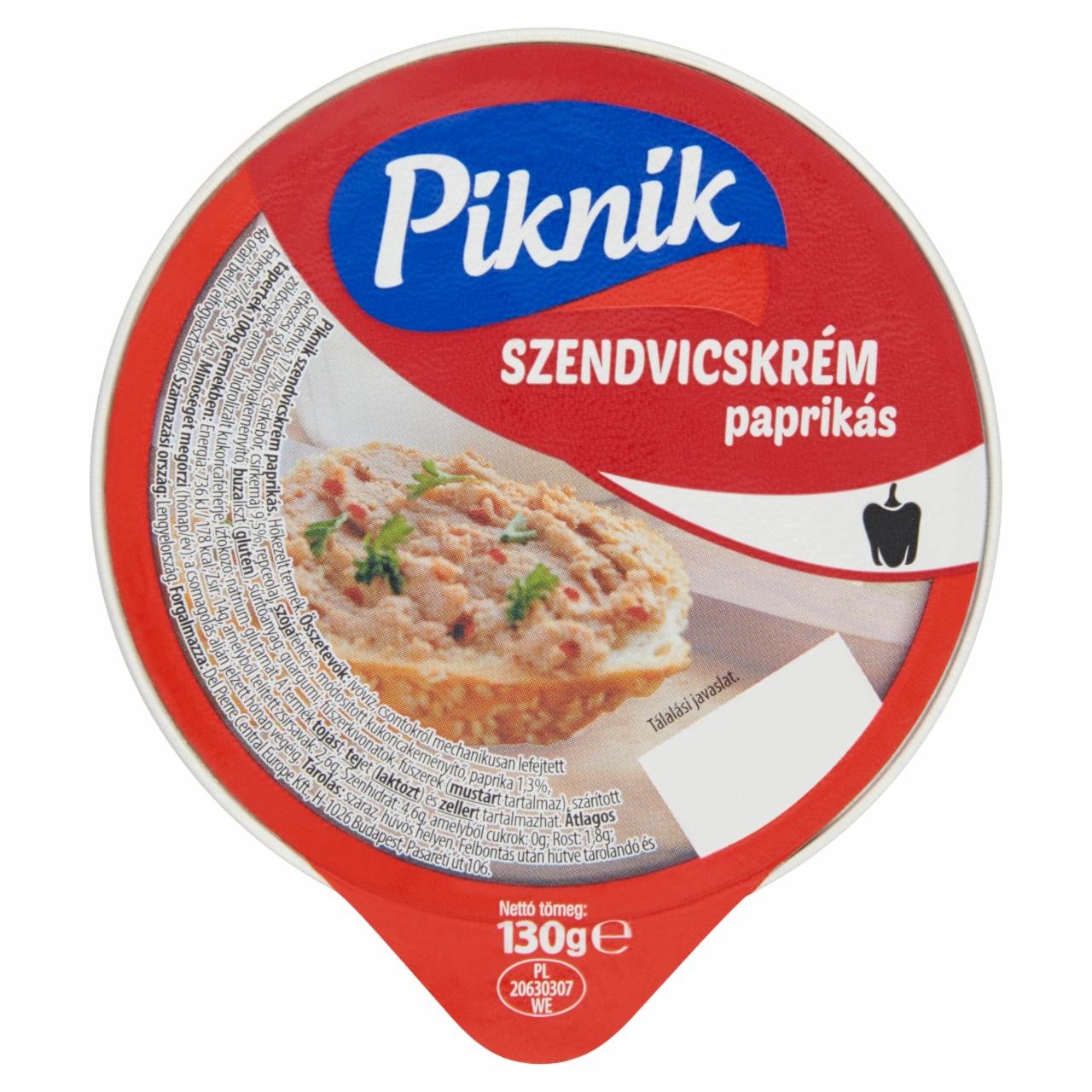 Képek - Piknik paprikás szendvicskrém 130 g