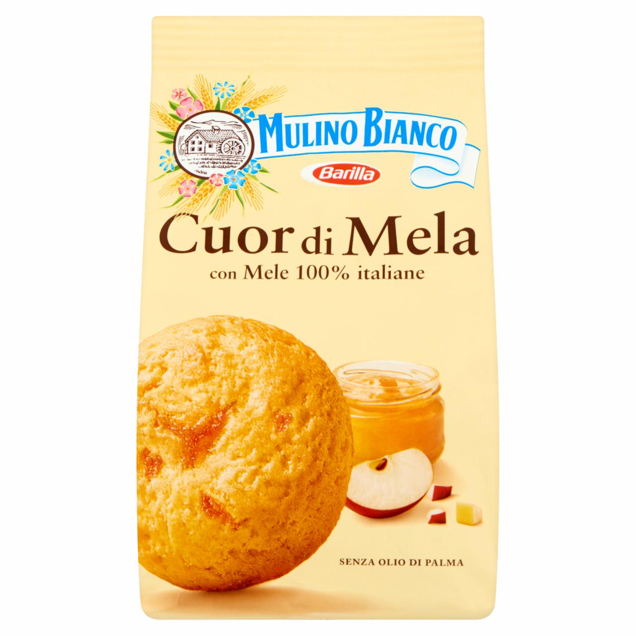 Képek - Mulino Bianco Cuor di Mela alma dzsemmel töltött omlós keksz 250 g