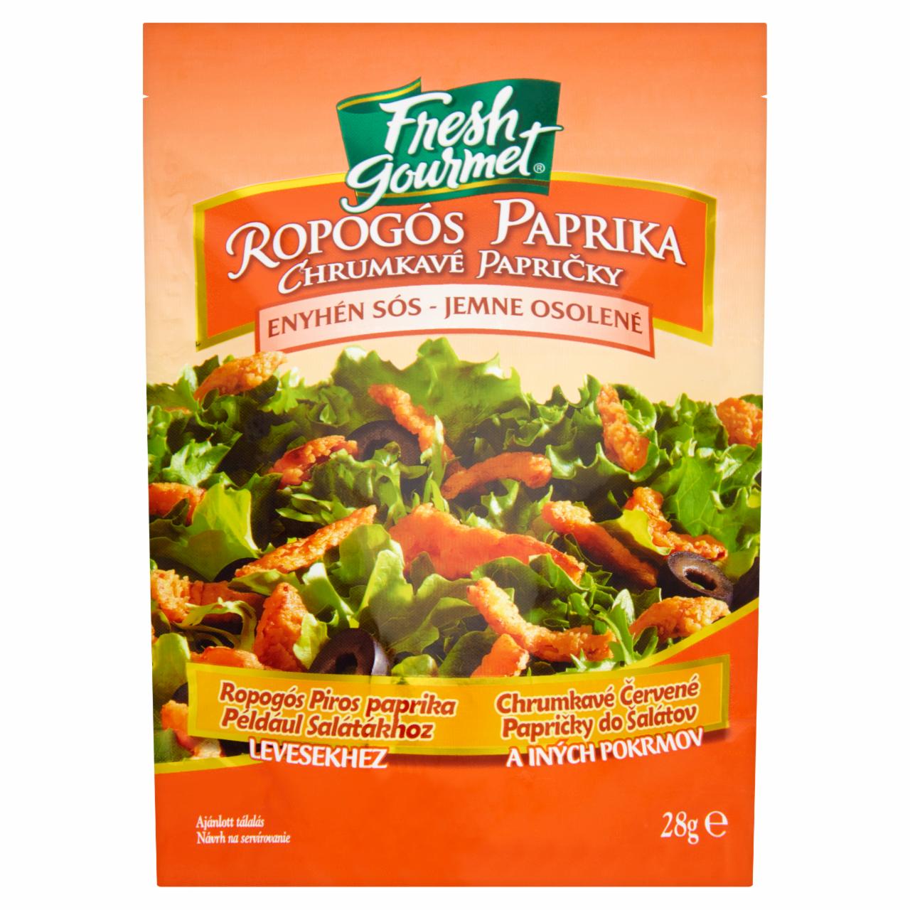 Képek - Fresh Gourmet enyhén sós ropogós paprika 28 g