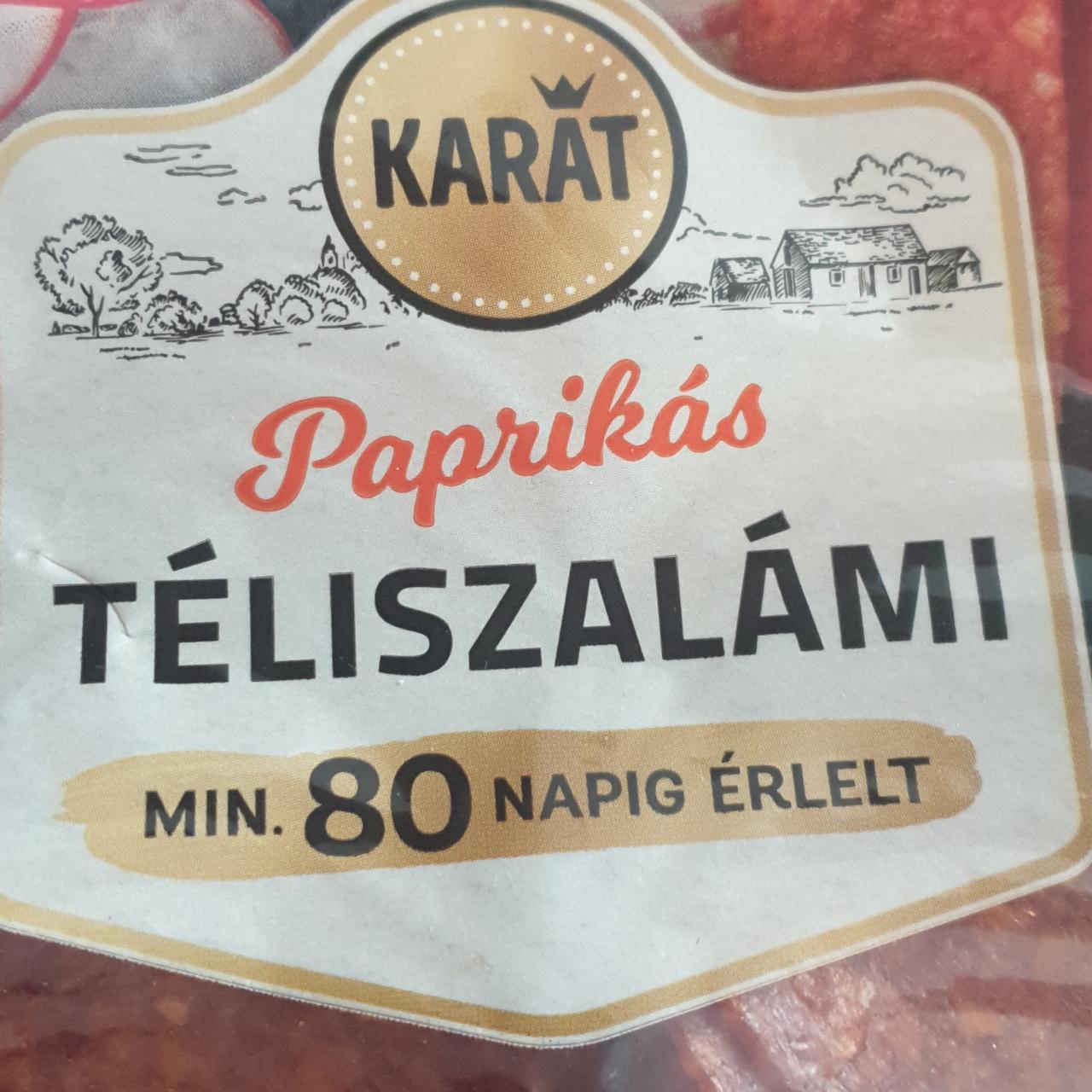 Képek - Paprikás téliszalámi - Karát