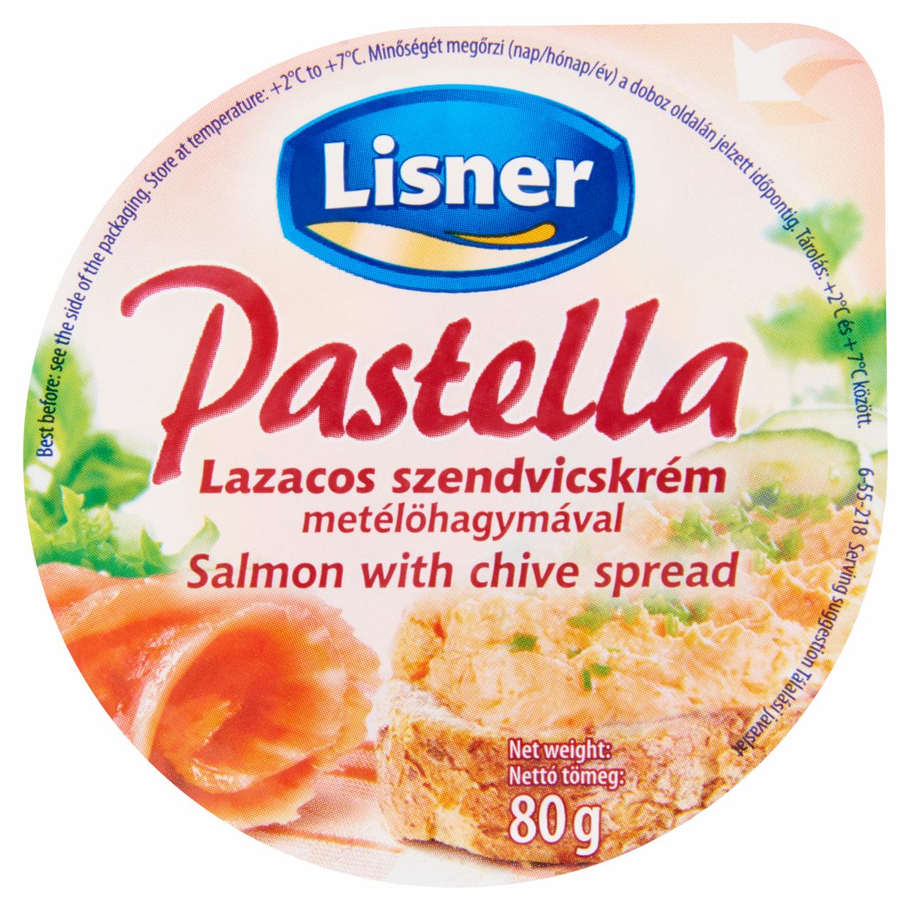 Képek - Lisner Pastella lazacos szendvicskrém metélőhagymával 80 g