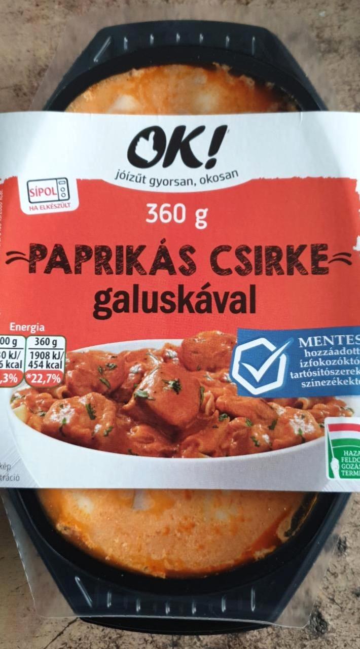 Képek - Paprikás csirke galuskával OK!