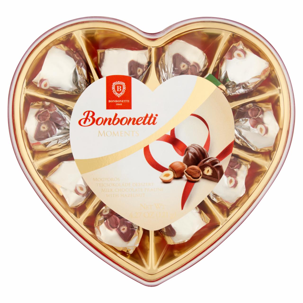Képek - Bonbonetti Moments mogyorós tejcsokoládé desszert 121 g