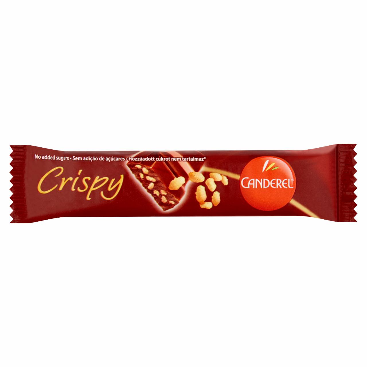 Képek - Canderel Crispy tejcsokoládé szelet ropogós gabonával, édesítőszerekkel 27 g