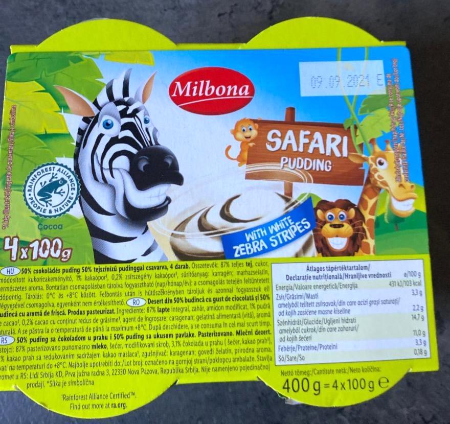 Képek - Safari csokoládés puding Milbona