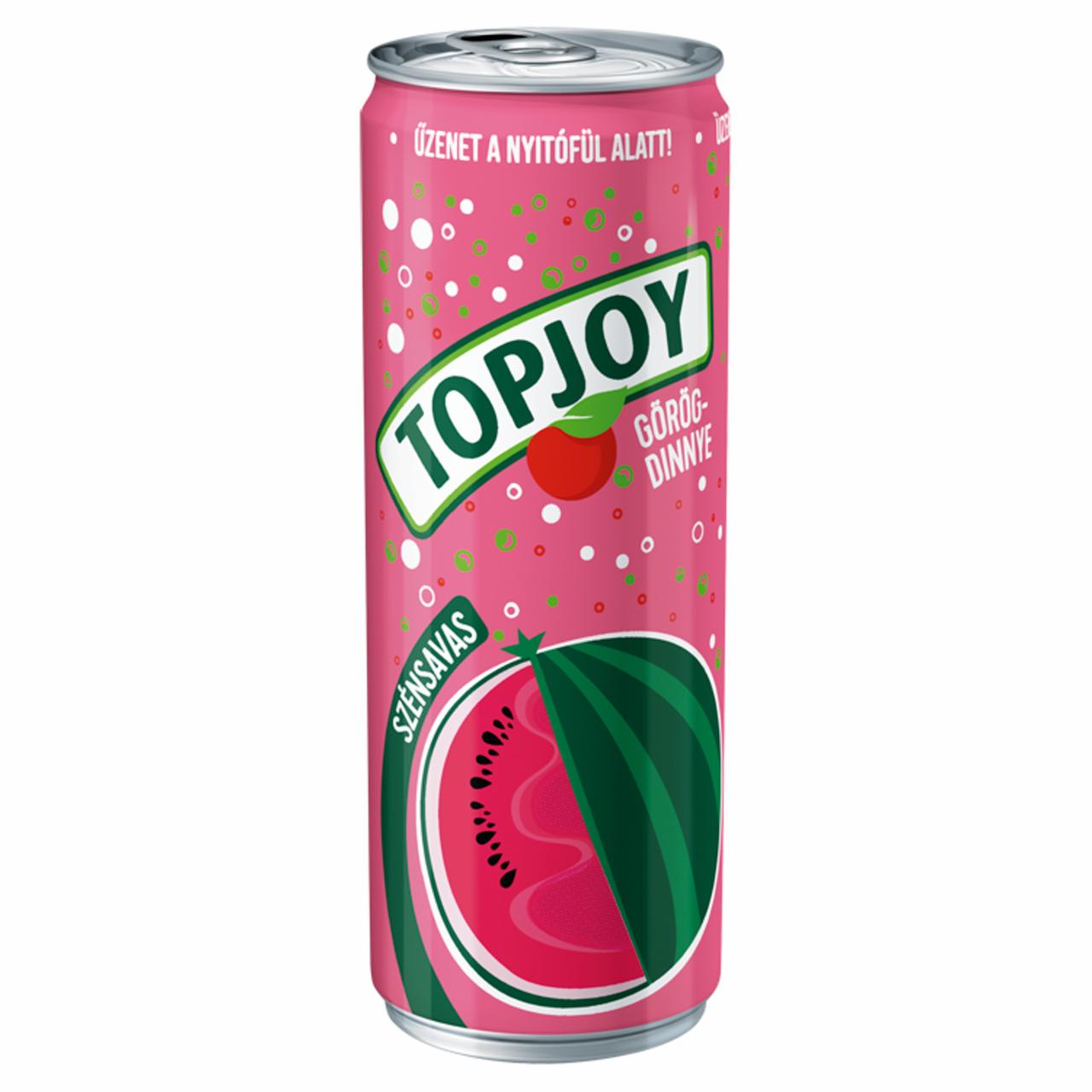 Képek - Topjoy görögdinnye ízű szénsavas üdítőital 330 ml